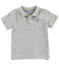 Noa Noa miniature Polo - Gråmeleret m. Bille
