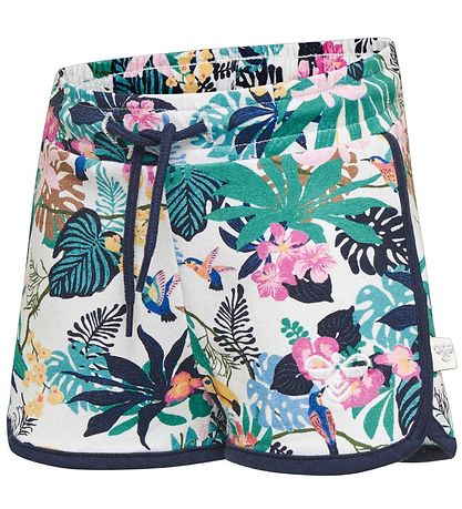 Hummel Shorts - HMLKaia - Lysegrøn m. Blomster