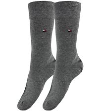 Tommy Hilfiger Strømper - 2-pak - Classic - Gråmeleret