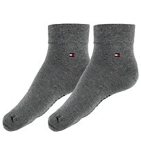 Tommy Hilfiger Strømper - 2-pak - Quarter - Gråmeleret