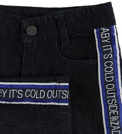 Zadig & Voltaire Shorts - Mørk Denim m. Tekst