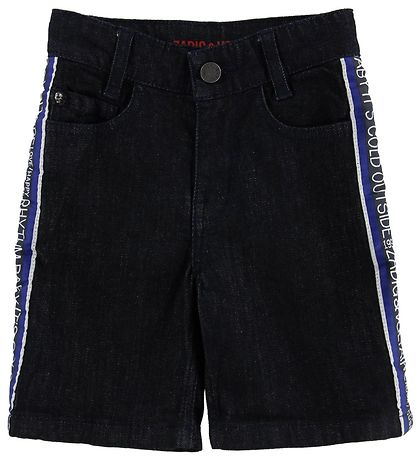 Zadig & Voltaire Shorts - Mørk Denim m. Tekst