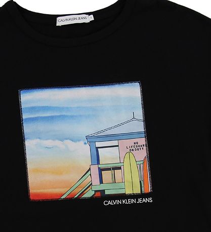 Calvin Klein T-shirt - Sort m. Patch