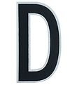 Design Letters Klistermærke - Mobil - D - 5cm - Black