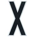 Design Letters Klistermærke - Mobil  - X - 5cm - Black