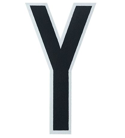 Design Letters Klistermærke - Mobil  - Y - 5cm - Black