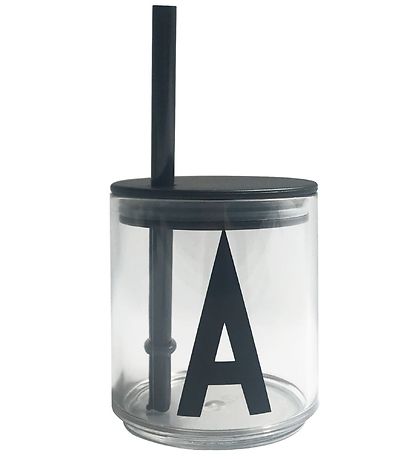 Design Letters Sugerør/Låg - Black