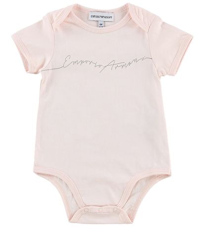 Emporio Armani Bodyer k/æ - 3-pak - Hvid/Pudder