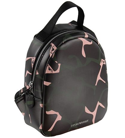 Emporio Armani Rygsæk - Sort m. Army/Rosa Print