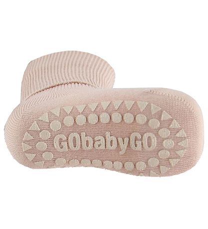 GoBabyGo Skridsikre Strømper - Bambus - Rosa