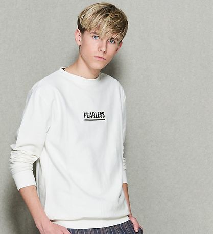 Hound Sweatshirt - Offwhite m. Armygrøn
