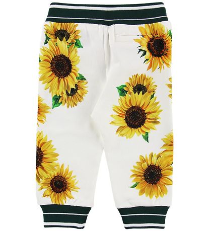 Dolce & Gabbana Sweatpants - Sunflower - Hvid/Mørkegrøn