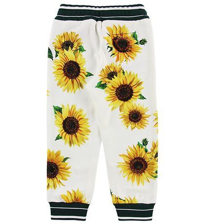 Dolce & Gabbana Sweatpants - Sunflower - Hvid/Mørkegrøn