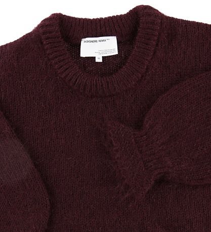 Designers Remix Bluse - Strik - Ilia - Rouge Noir