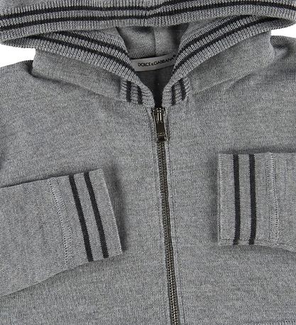 Dolce & Gabbana Cardigan - Uld - DNA - Grå