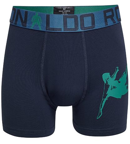 Ronaldo Boxershorts - 2-pak - Blå/Navy m. Print