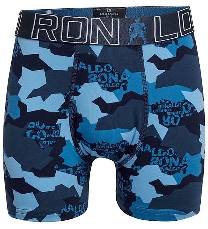 Ronaldo Boxershorts - 2-pak - Blå/Navy m. Print