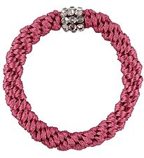 Kknekki Hårelastik - Pink m. Rhinsten