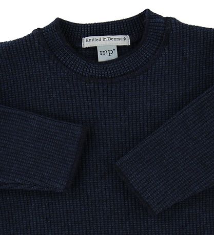 MP Bluse - Uld/Bomuld - Navy