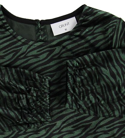 Grunt Kjole - Charlotte - Green Zebra