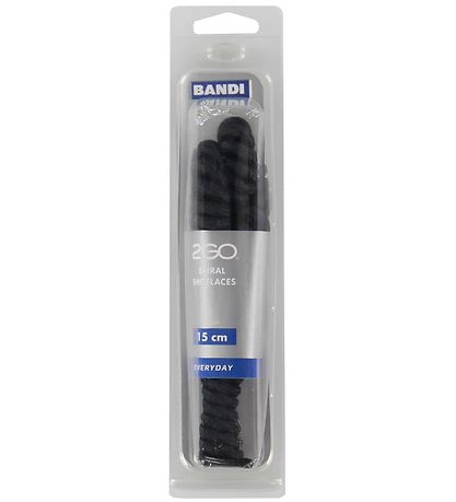 2GO Elastiske Spiralsnørebånd - 100/120 cm - 1 Par - Sort