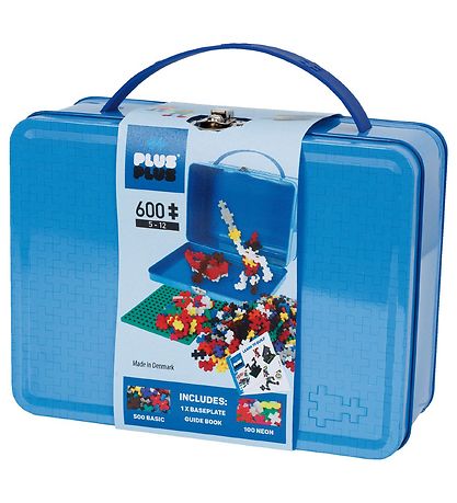 Plus-Plus Mini - Koffert - 600 stk. - Basic/Neon