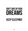 Citatplakat Plakat - B2 - Don´t Give Up Your Dreams