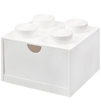 LEGO® Storage Opbevaringsskuffe - 4 Knopper - 15x15x9 - Hvid