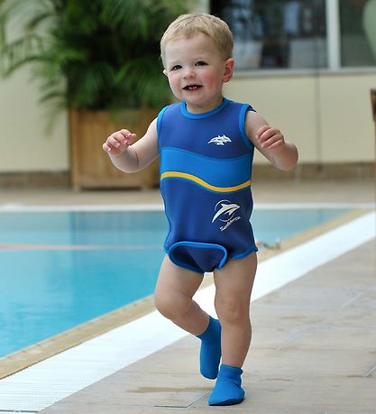 Konfidence Våddragt - BabyWarma - Sea Friends Navy/Lime