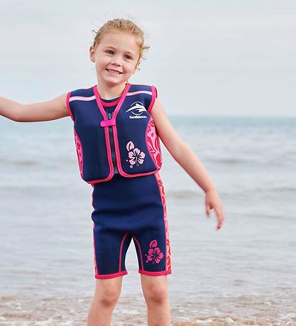 Konfidence Svømmevest - Original - Navy Hibiscus