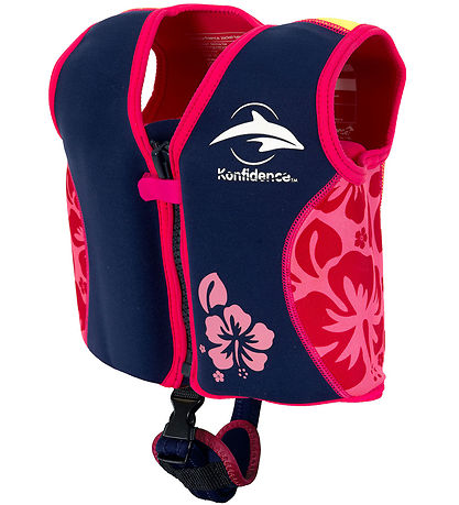 Konfidence Svømmevest - Original - Navy Hibiscus