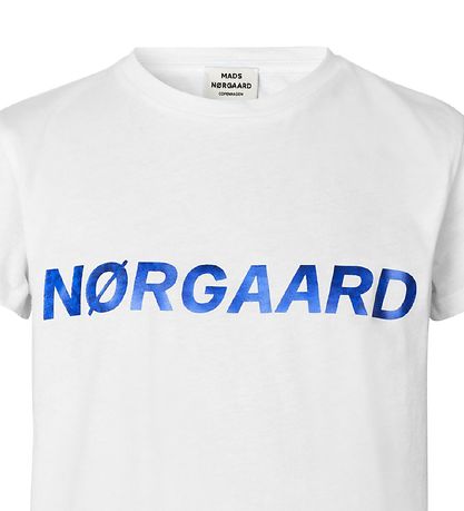 Mads Nørgaard T-shirt - Tuvina - Hvid m. Blå