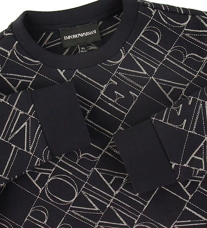 Emporio Armani Bluse - Navy m. Broderi