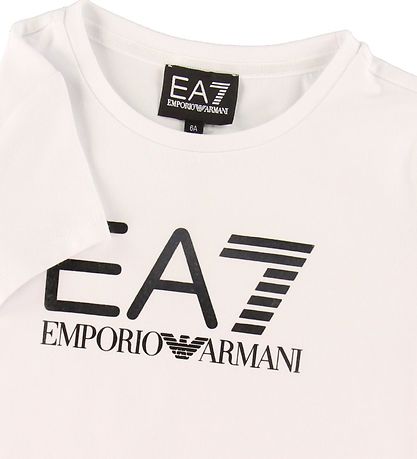 EA7 T-shirt - Hvid m. Sort