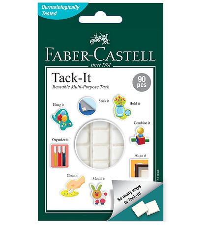 Faber-Castell Hæftemasse - Tack It - 90 stk. - Hvid