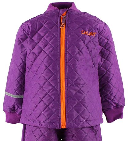 CeLaVi Termotøj - Lilla m. Orange