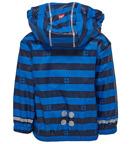 LEGO® Wear Regnjakke - Blå/Navystribet