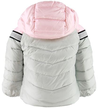 Moncler Dunjakke - Marik - Grå/Rosa