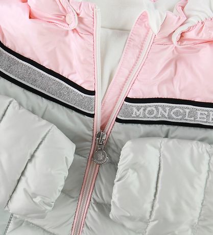 Moncler Dunjakke - Marik - Grå/Rosa