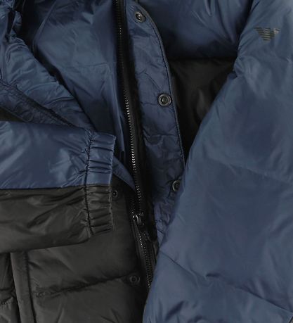 Emporio Armani Dynejakke - Mørk Armygrøn/Mørkeblå