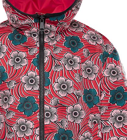 Moncler Jakke - Breanna - Rød m. Blomster