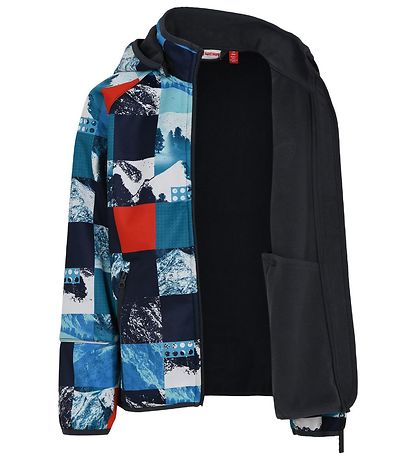 LEGO® Wear Softshelljakke - LWSinclair - Blå/Rødternet