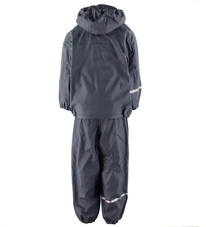 CeLaVi Regntøj m. Seler/Fleece - Recycle PU - Dark Navy