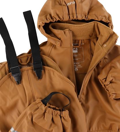 CeLaVi Regntøj m. Seler/Fleece - Recycle PU - Rubber