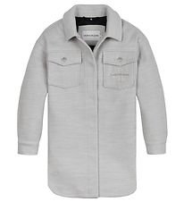 Calvin Klein Frakke - Lysegråmeleret