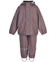 Mikk-Line Regntøj m. Seler - PU - Recycled - Twilight Mauve