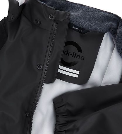 Mikk-Line Regntøj m. Seler - PU - Recycled - Black