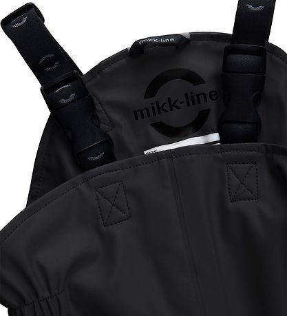Mikk-Line Regntøj m. Seler - PU - Recycled - Black