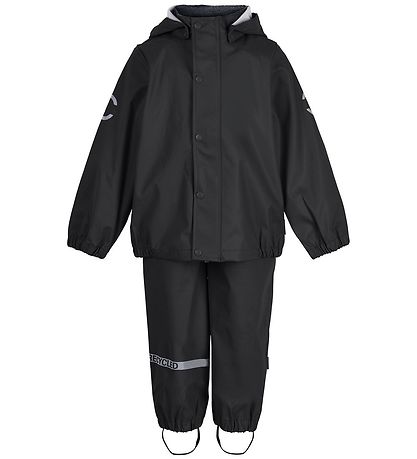 Mikk-Line Regntøj m. Seler - PU - Recycled - Black