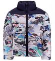 Tommy Hilfiger Puffer Jacket - Rwb Collage Pouf - White All-Over